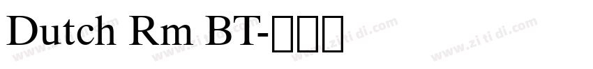 Dutch Rm BT字体转换